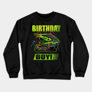 Birthday Boy MX Dirt Bike Motocross tee Crewneck Sweatshirt